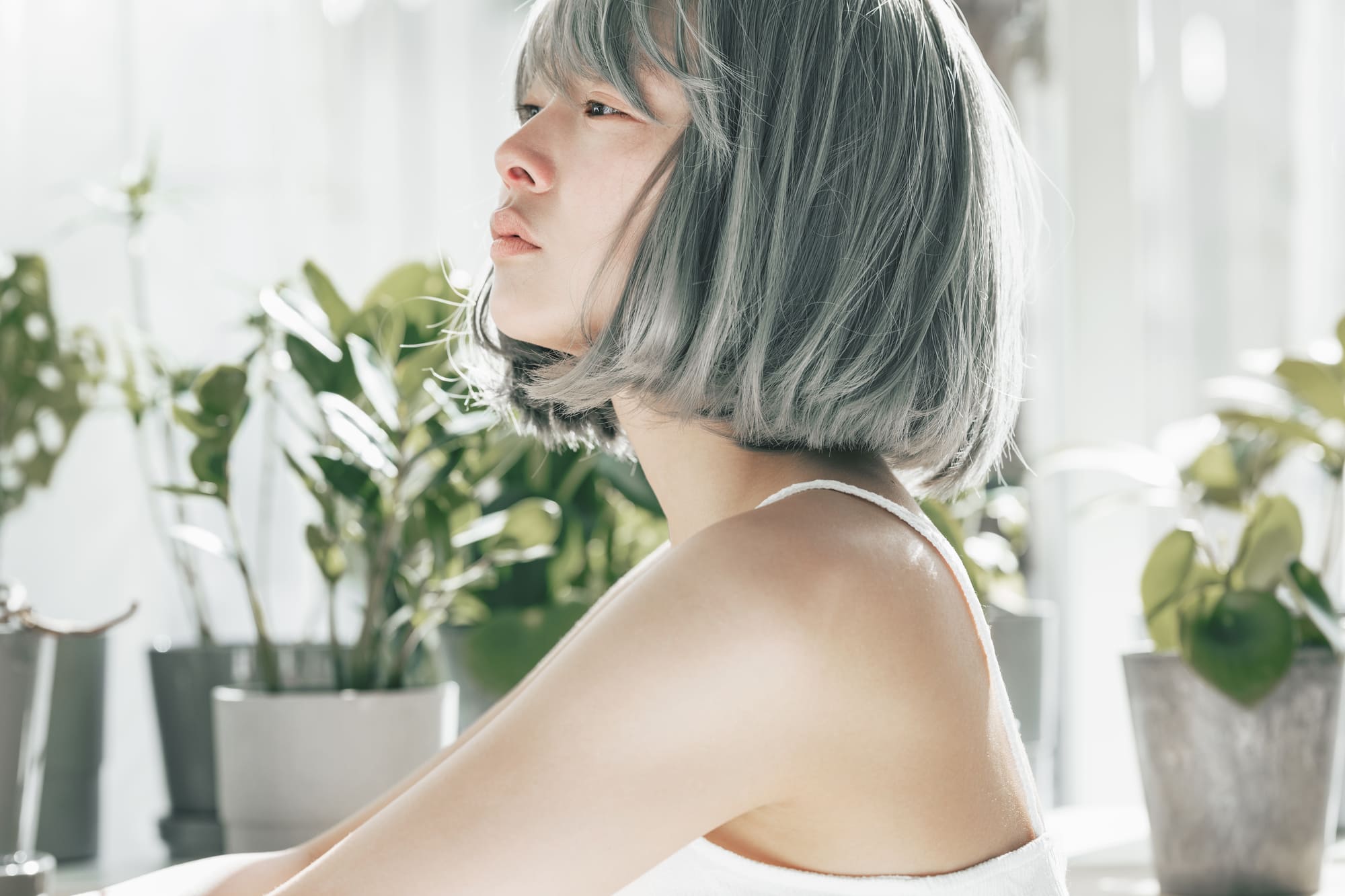 ウィッグ つや消し