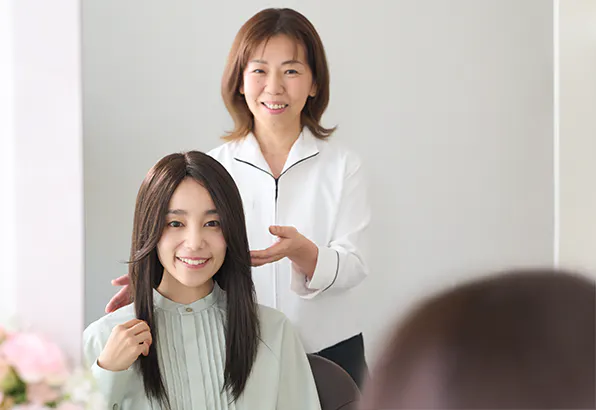 ウィッグの似合わせカット