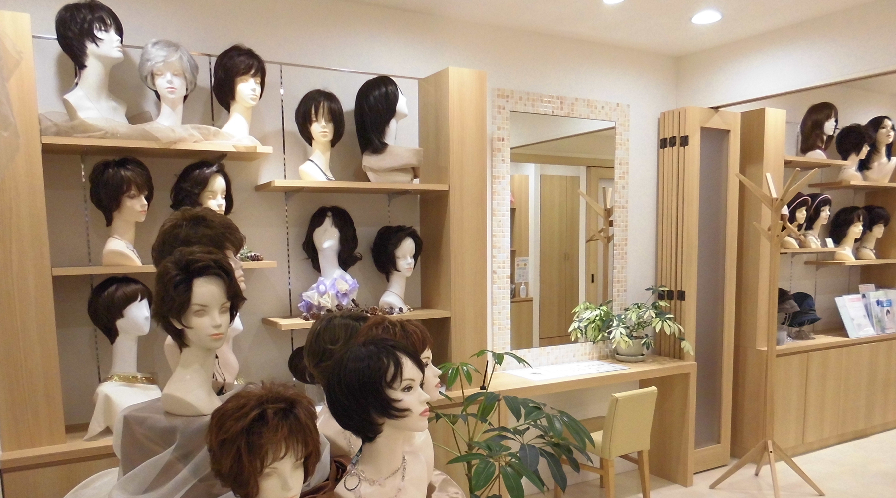 レディス・公式広島サロンの店舗情報個室・医療用ウィッグ