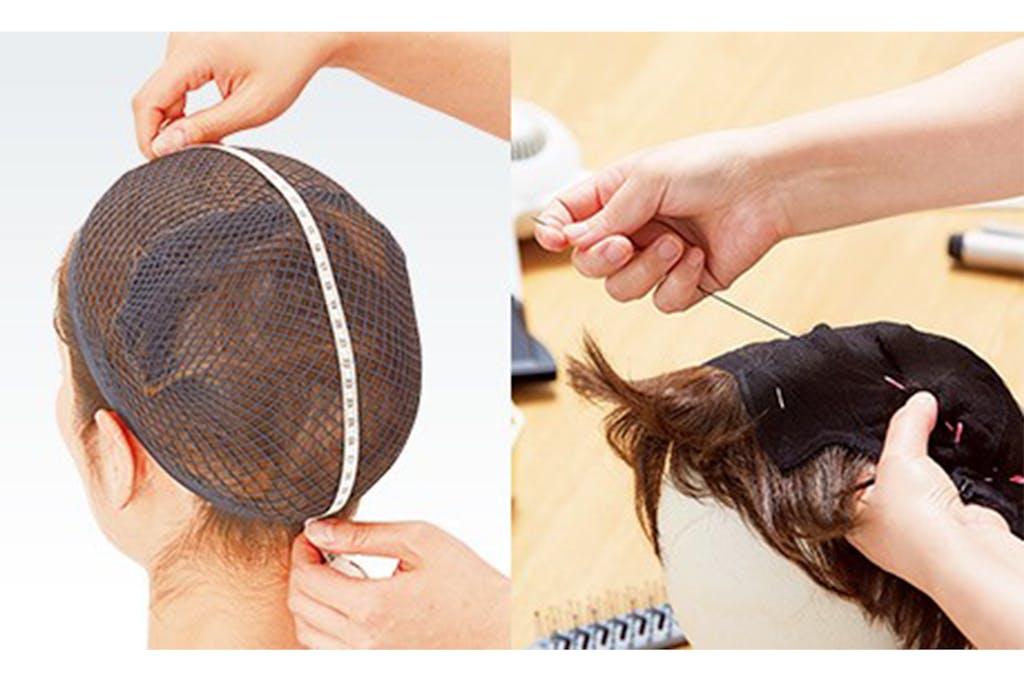 頭まわりのサイズを11カ所計測