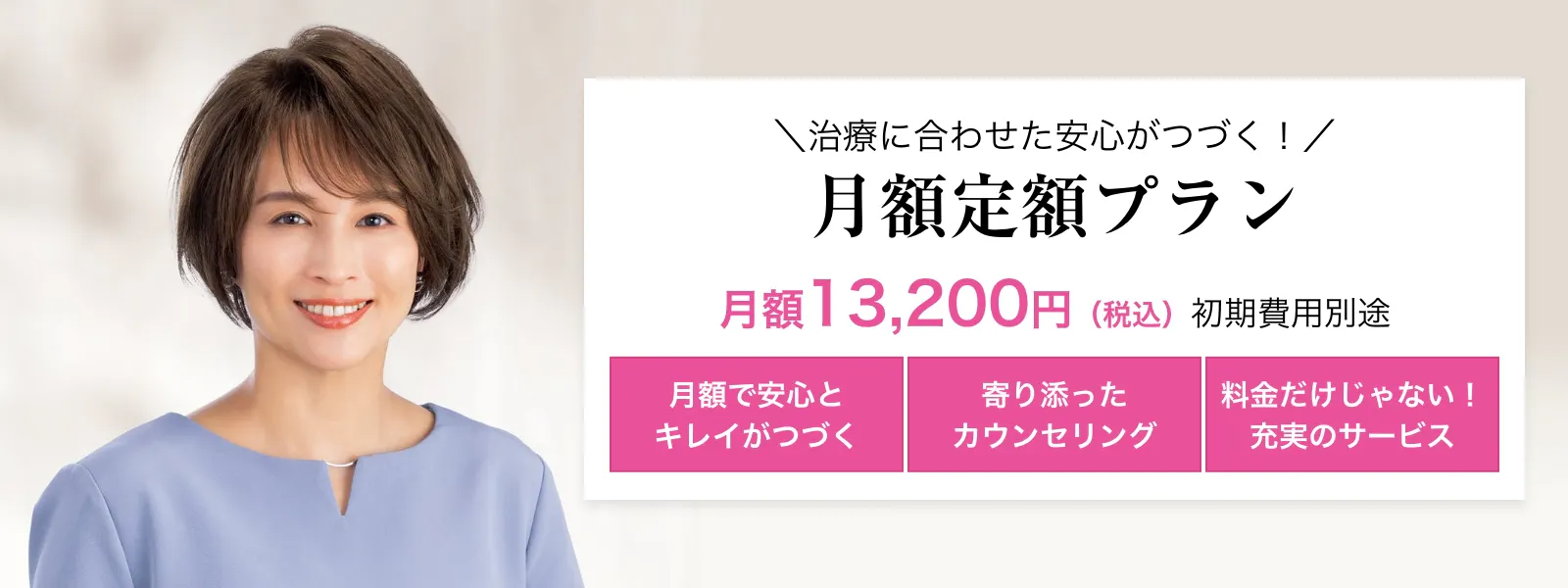 月単位で契約可能な「月額定額プラン」