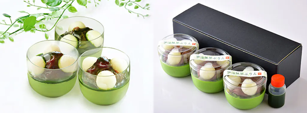 宇治抹茶白玉プリン3個入り