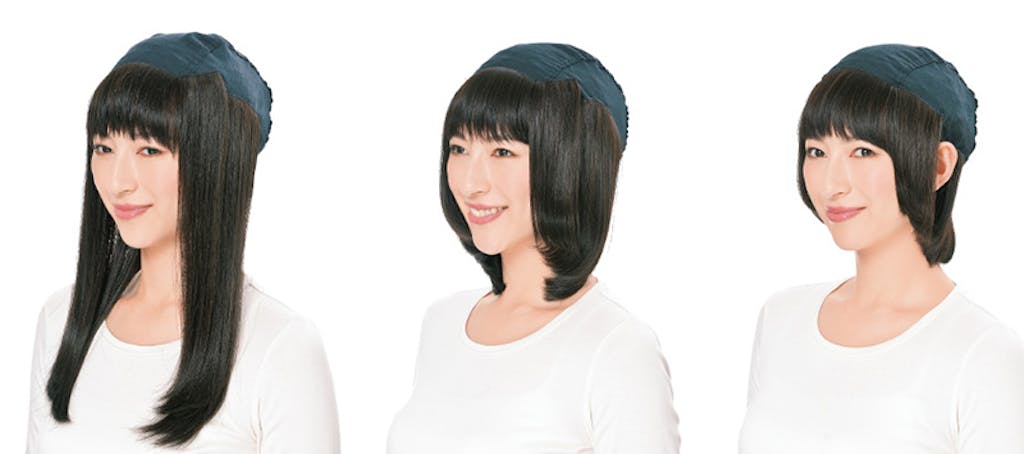 髪付き帽子Lunaヘアーシリーズ