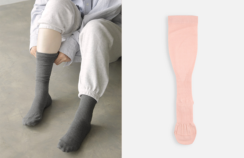 ［綿着圧Labo］ハイソックス