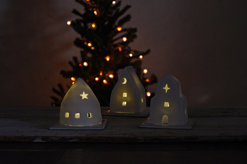 益子焼のキャンドルハウス