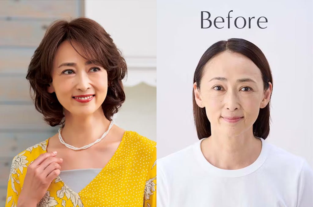 華やかなふんわりカールで小顔効果も。