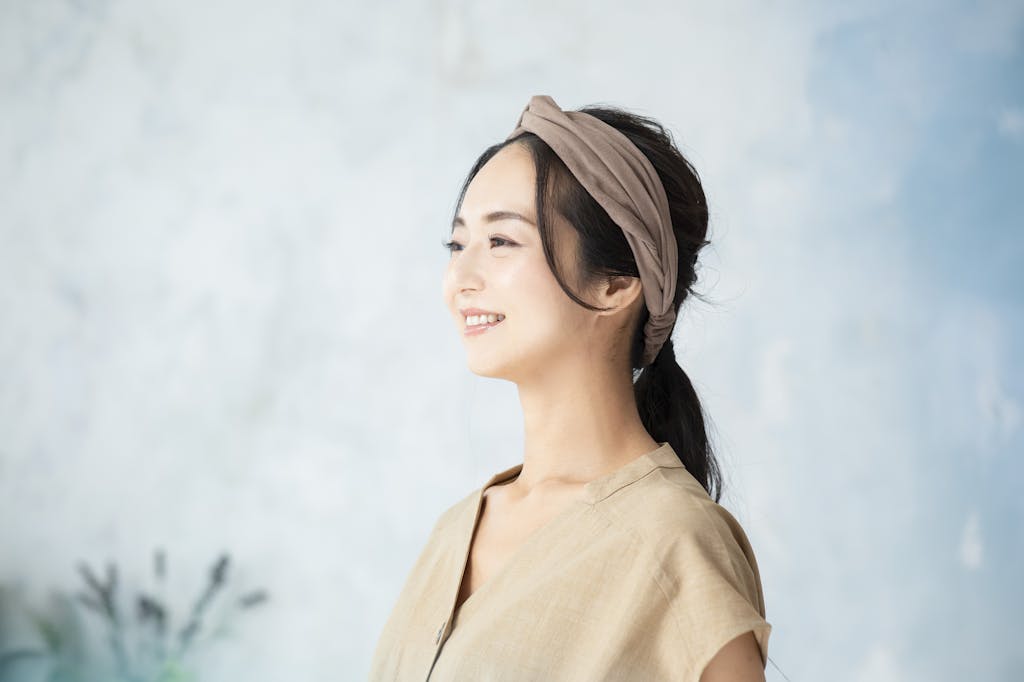 帽子やヘアバンドを活用